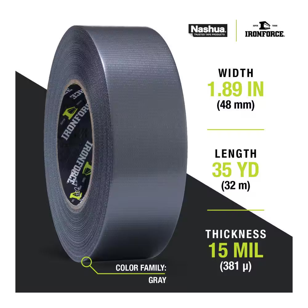 1.89 In. X 35 Yd. Premium Duct Tape in Gray