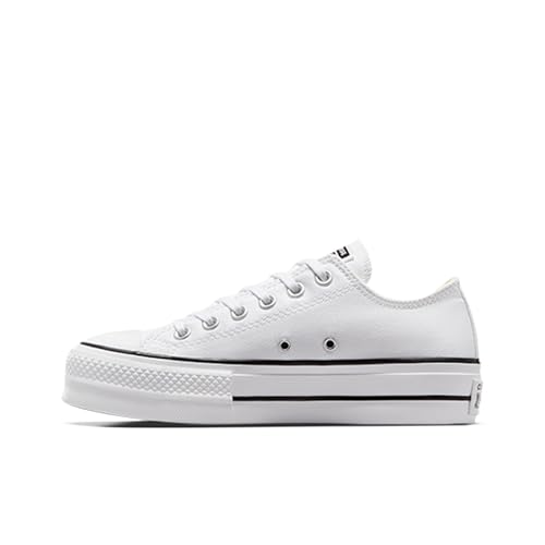 Converse Women's Chuck Taylor All Star Lift Sneakers, White/Black/White, 9 Medium US