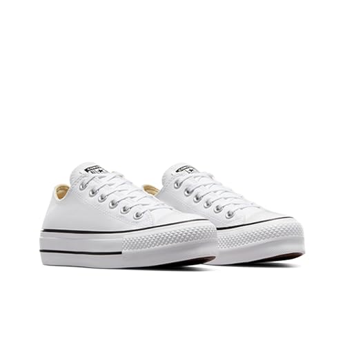 Converse Women's Chuck Taylor All Star Lift Sneakers, White/Black/White, 9 Medium US