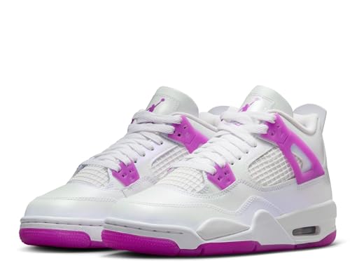 Nike Air Jordan 4 Retro Big Kids White/Hyper Violet FQ1314-151 6Y