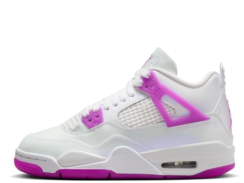 Nike Air Jordan 4 Retro Big Kids White/Hyper Violet FQ1314-151 6Y