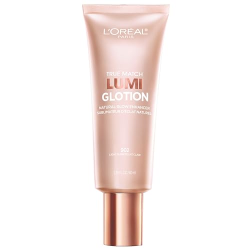 L'Oreal Paris Makeup True Match Lumi Glotion, Natural Glow Enhancer, Illuminator Highlighter, Bronzing Drops For a Sun-Kissed Glow, 902 Light