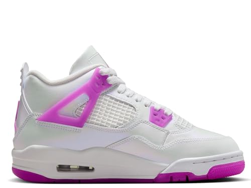 Nike Air Jordan 4 Retro Big Kids White/Hyper Violet FQ1314-151 6Y