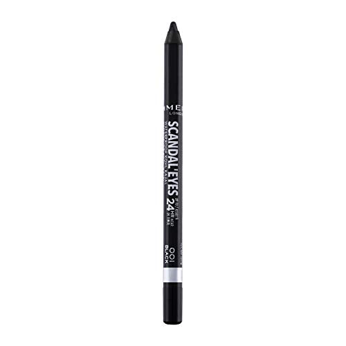 Rimmel London Scandaleyes Waterproof Gel Pencil Eyeliner, Long-Wearing, Ultra-Smooth, Smudge-Proof, 001, Black, 0.04oz