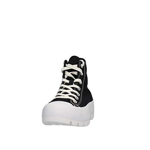 Converse Women's Chuck Taylor All Star Lugged Hi Sneakers, Black/White/Black, 8 Medium US