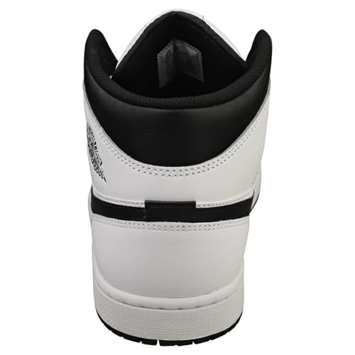 Jordan Men's 1 Mid White/Black-White-Black (DQ8426 132) - 9.5