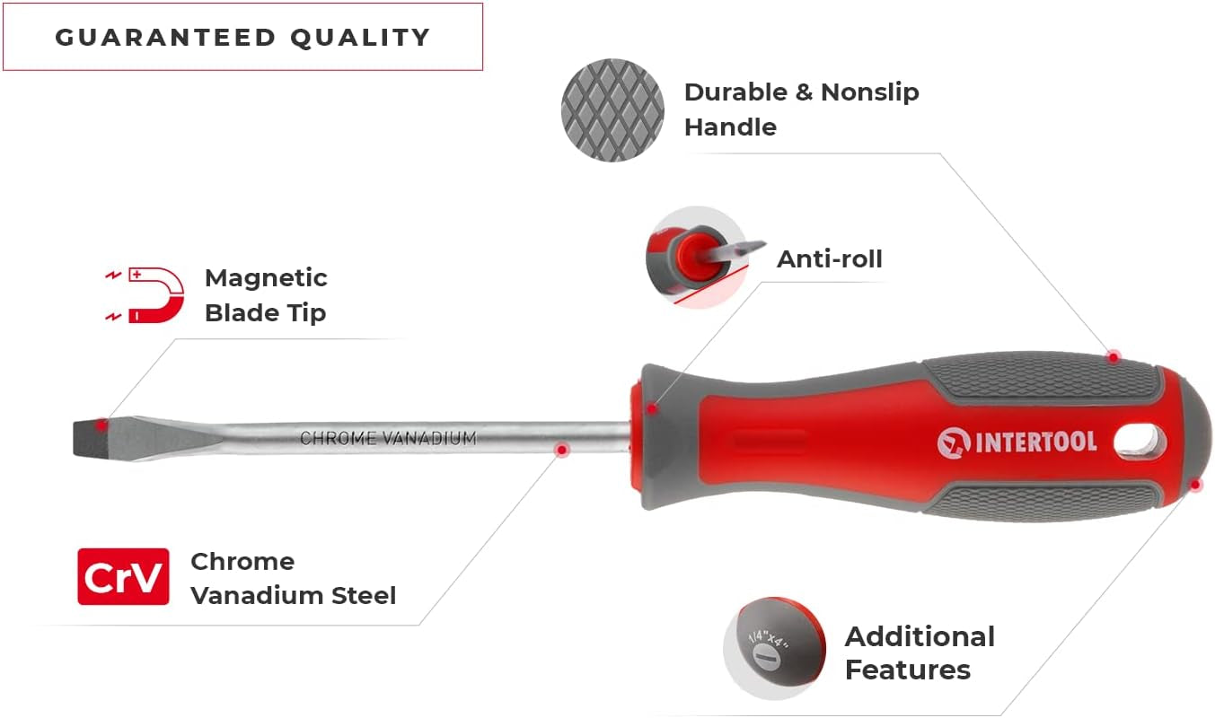 29Pcs Screwdriver Set, Magnetic Phillips and Slotted Tips, Fastening and Loosening Screws VT08-3329