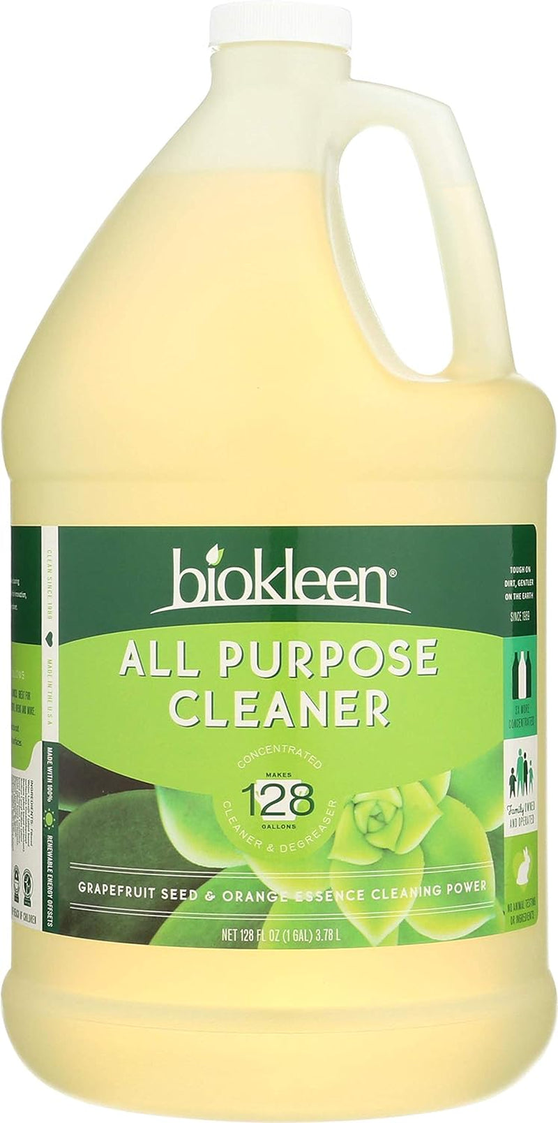 All Purpose Cleaner, Super Concentrated, Eco-Friendly, Non-Toxic, Plant-Based, No Artificial Fragrance, Colors or Preservatives, 128 Ounces (Pack of 4)