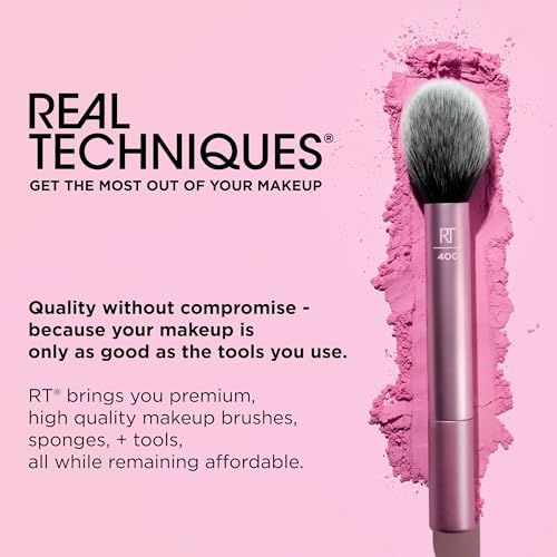 Real Techniques Mini Miracle Complexion Sponge 4 Pack, Small Makeup Blending Sponges, For Foundation & Concealer, Mini Size for Under Eyes & Touch-Ups, Travel Friendly, Natural Makeup, Latex-Free