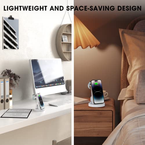 3 in 1 Charging Station for iPhone - Wireless Charger for Apple Products Multiple Devices - Charging Dock Stand for AirPods (for iPhone 15 14 13 pro 12 11 X Max)