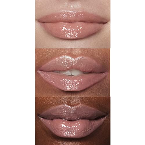 e.l.f. Lip Lacquer, Nourishing, Non-Sticky Ultra-Shine Lip Gloss With Sheer Color, Infused With Vitamins A & E, Vegan & Cruelty-Free, Whisper Pink