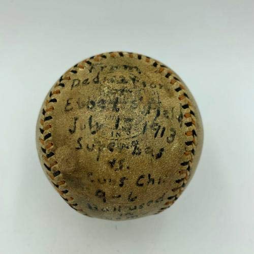 The Only Known Charles Ebbets Signed Baseball Ebbets Field 1913 Opening Day JSA - Autographed Baseballs