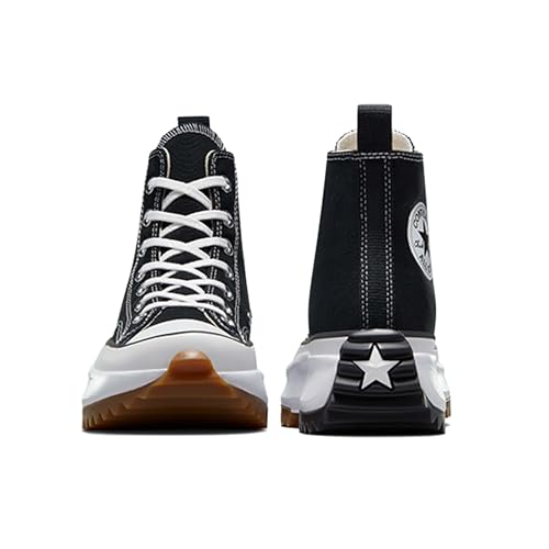 Converse Run Star Hike Hi Sneakers, Black/White/Gum, 6.5 US Women/5 US Men