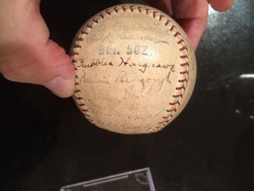 Babe Ruth Lou Gehrig 1930 New York Yankees Team Auto Signed Baseball Jsa Letter - Autographed Baseballs