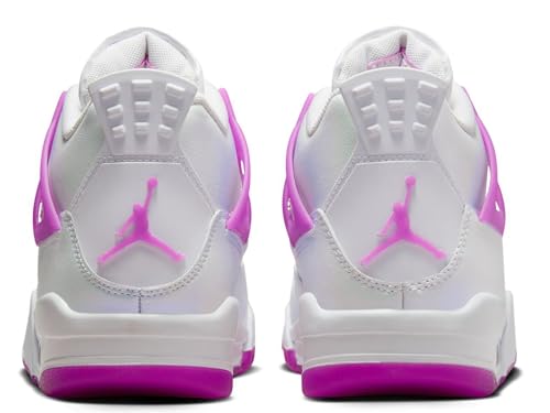 Nike Air Jordan 4 Retro Big Kids White/Hyper Violet FQ1314-151 6Y