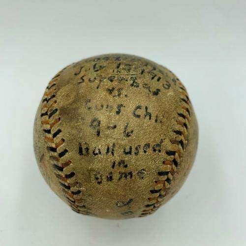 The Only Known Charles Ebbets Signed Baseball Ebbets Field 1913 Opening Day JSA - Autographed Baseballs