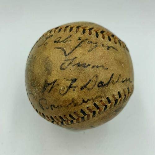 The Only Known Charles Ebbets Signed Baseball Ebbets Field 1913 Opening Day JSA - Autographed Baseballs