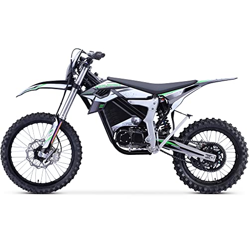 MotoTec Venom 72v 12000w Electric Dirt Bike White