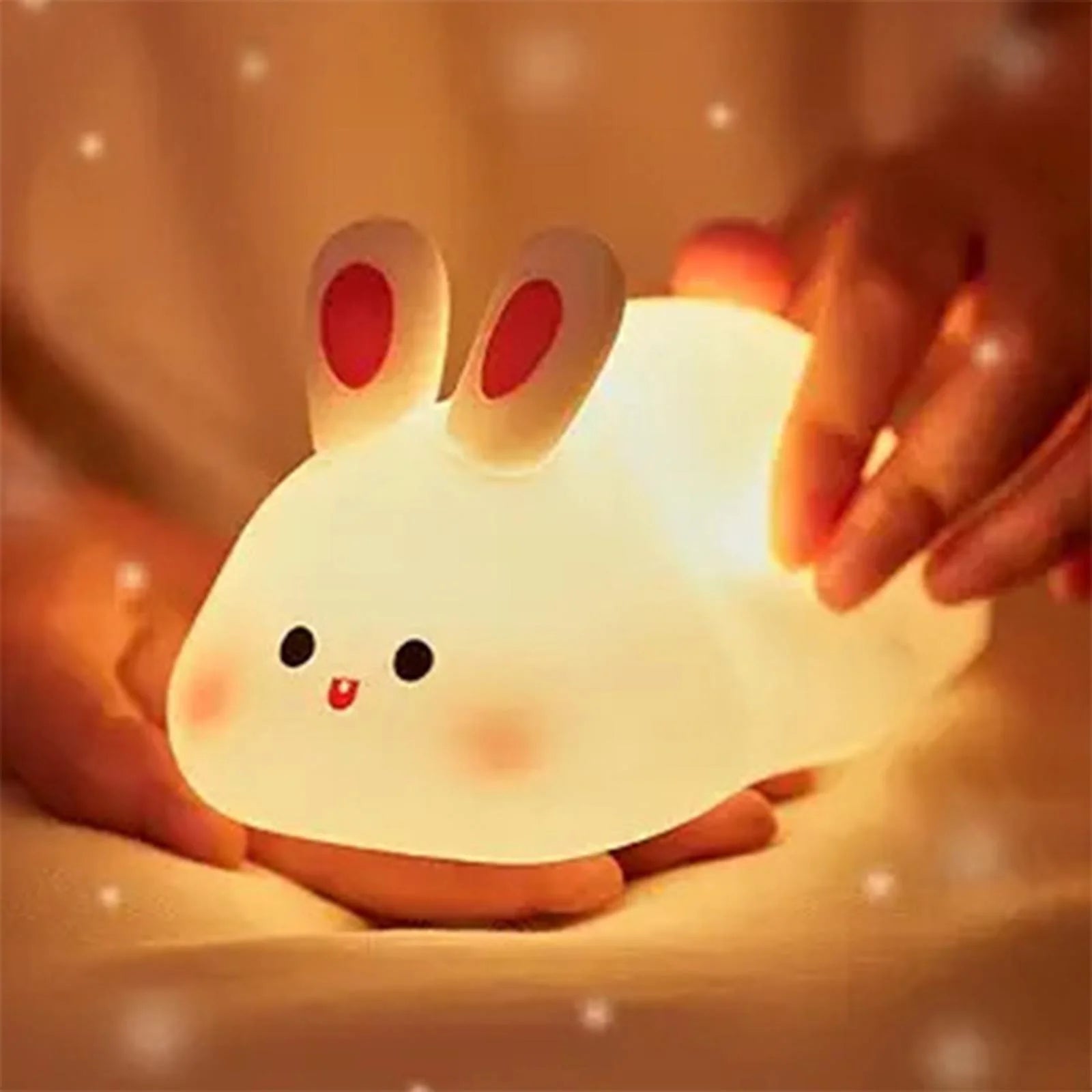 Night Light Clearance!  Night Light for Kids Bunny Lamp Rechargeable Rabbit Lamp Kids Lights for Bedroom Led Portable Night Light for Girls Boys Nursery Children Nightlight Cute Room Decor Pink