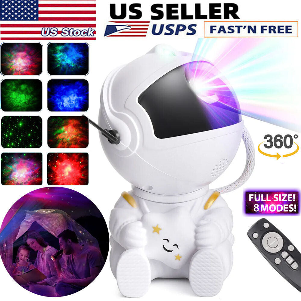 Astronaut Projector Galaxy Starry Sky Night Light Ocean Star LED Lamp Remote Y