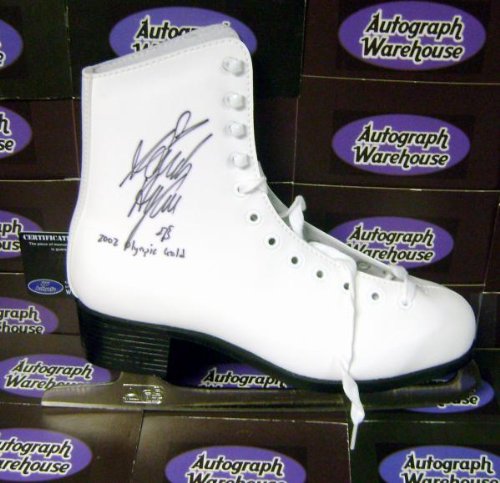 Sarah Hughes autographed skate (Team USA Olympic Figure Skating) inscribed 2002 Olympic - Autographed Olympic Shoes, Cleats and Skates