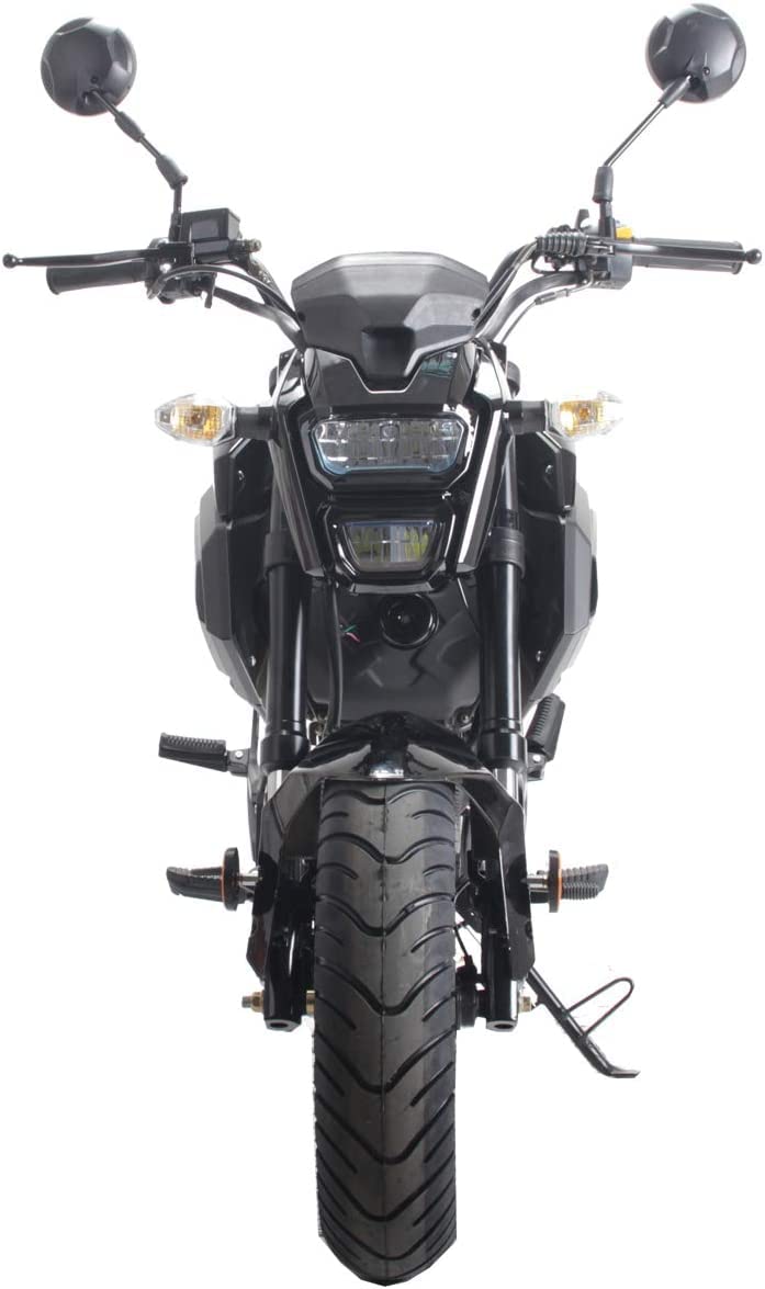 125cc Motorcycle Bike VADER 125 Dirt Bike 125cc Motorcycle Gas Bike 125cc Scooter Big Headlights (Black) (Factory Packaged)