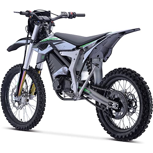 MotoTec Venom 72v 12000w Electric Dirt Bike White