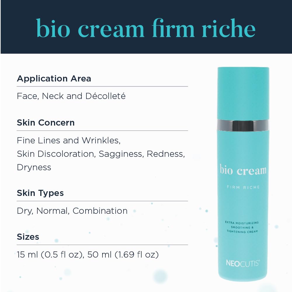 Neocutis Bio Cream Firm Riche - Extra Moisturizing Smoothing & Tightening Cream - 50ml