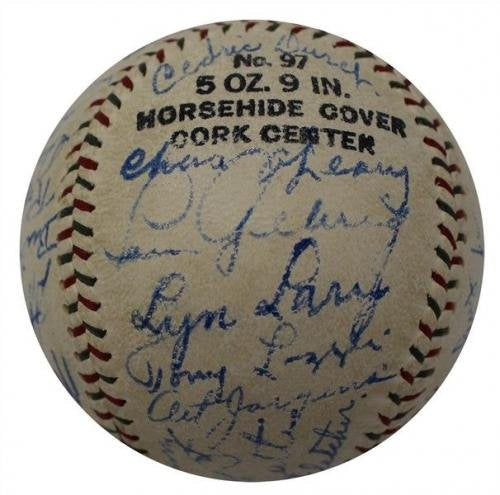 The Finest 1930 NY Yankees Team Signed Baseball Babe Ruth & Lou Gehrig JSA COA - Autographed Baseballs