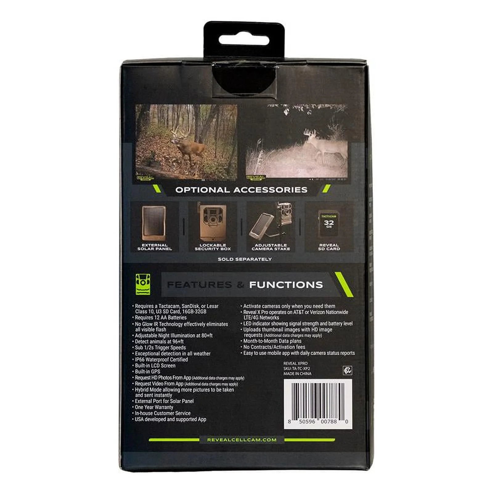 Reveal X-Pro LTE Cellular Trail Camera - 16 Megapixels Video & Photo Hunting Trail Monitor