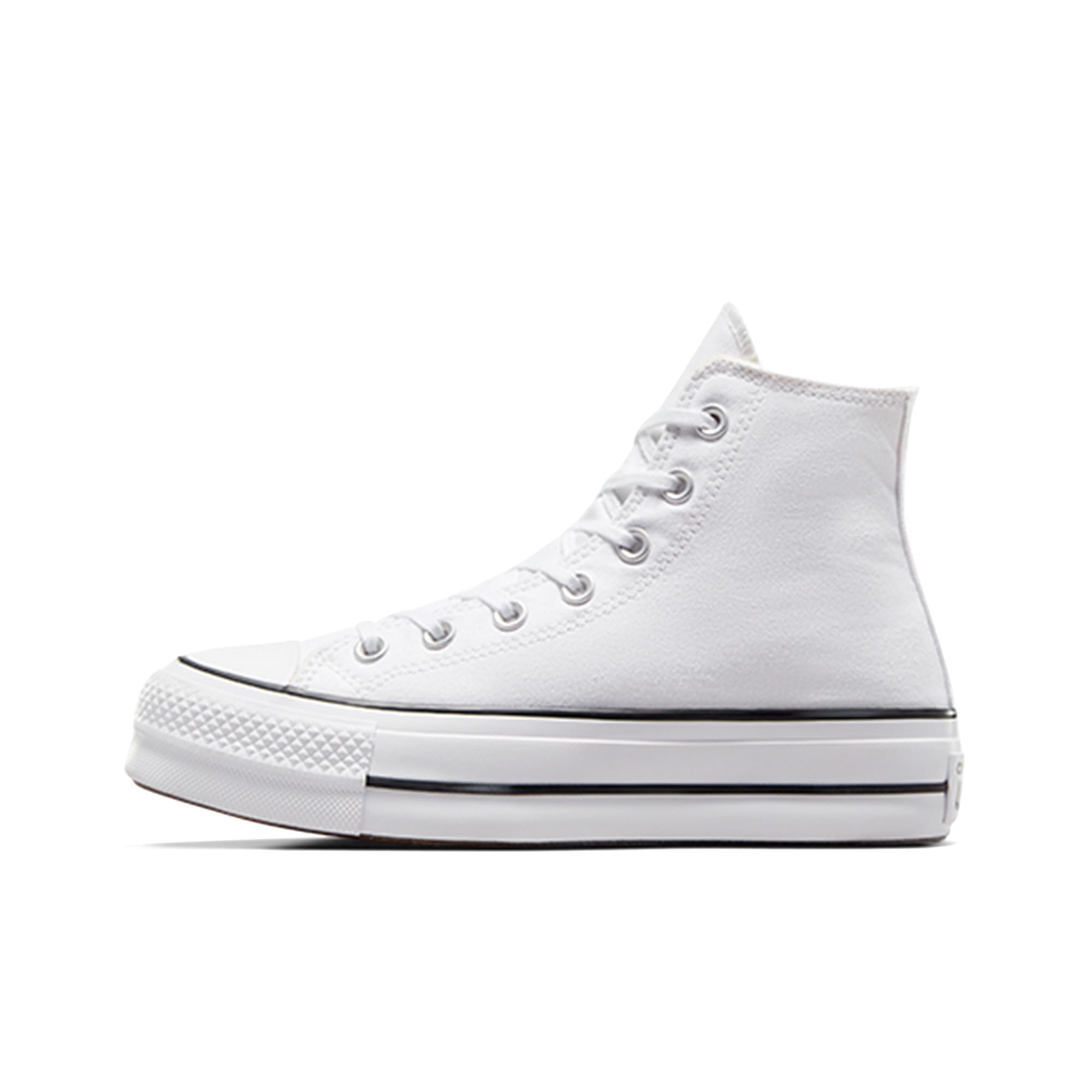 Converse Women's Chuck Taylor All Star Lift High Top Sneakers, White/Black/White, 7.5 Medium US