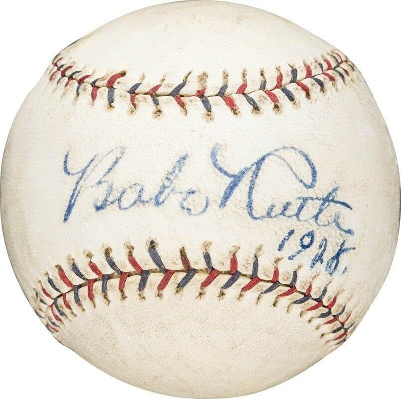 Stunning Babe Ruth Single Signed Autographed 1928 Baseball With JSA COA - Autographed Baseballs