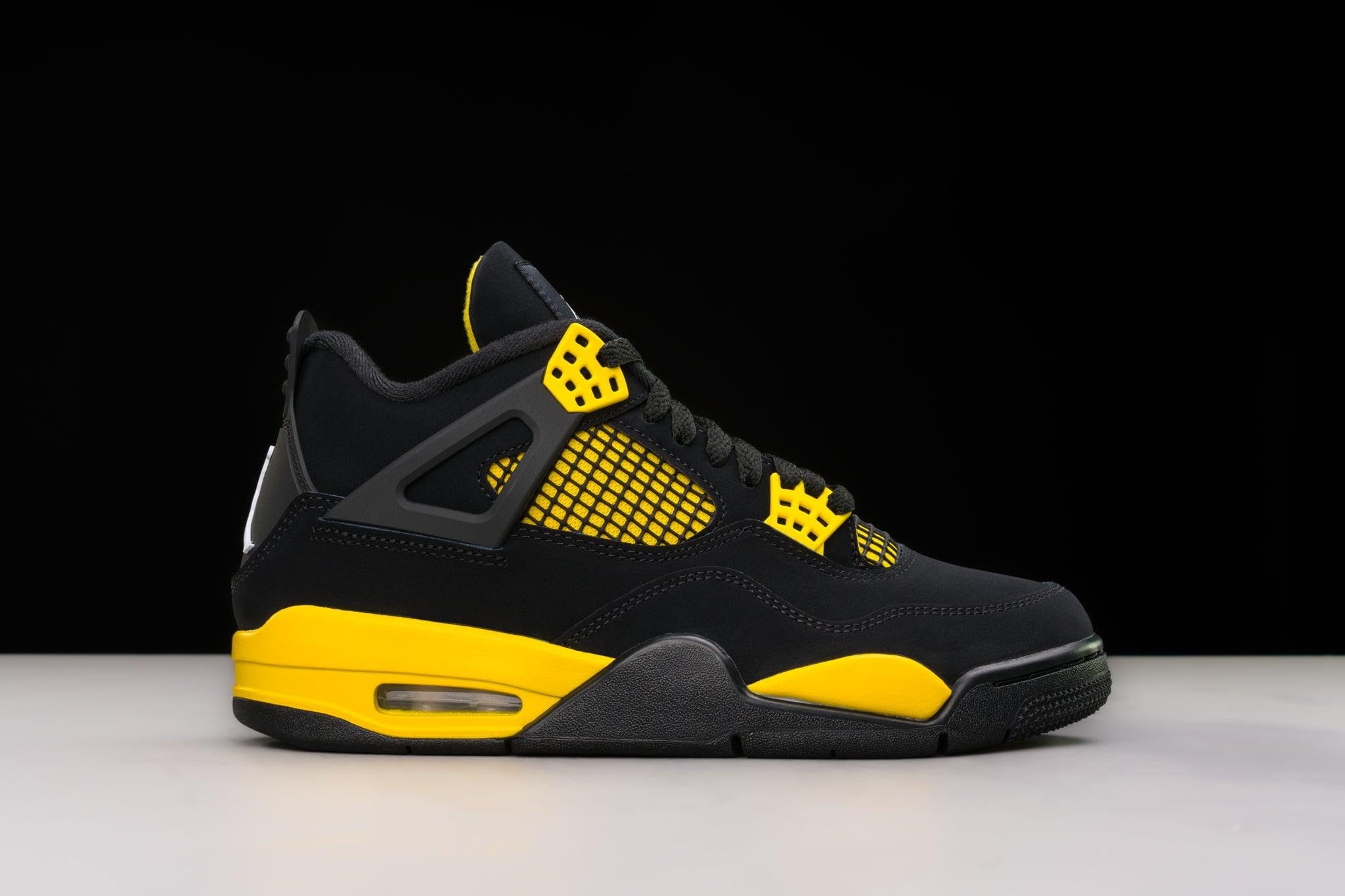 Air Jordan 4 Retro Men'sBlack/White-Tour Yellow DH6927-017 10.5