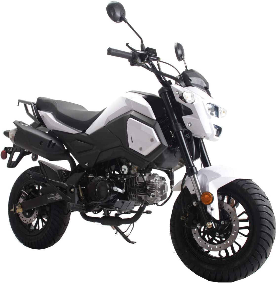 125cc Motorcycle Bike Dirt Bike NEW HELLCAT VADER 125 Gas Motorcycle Bike Street Bike Adult Dirtbike - WHITE color