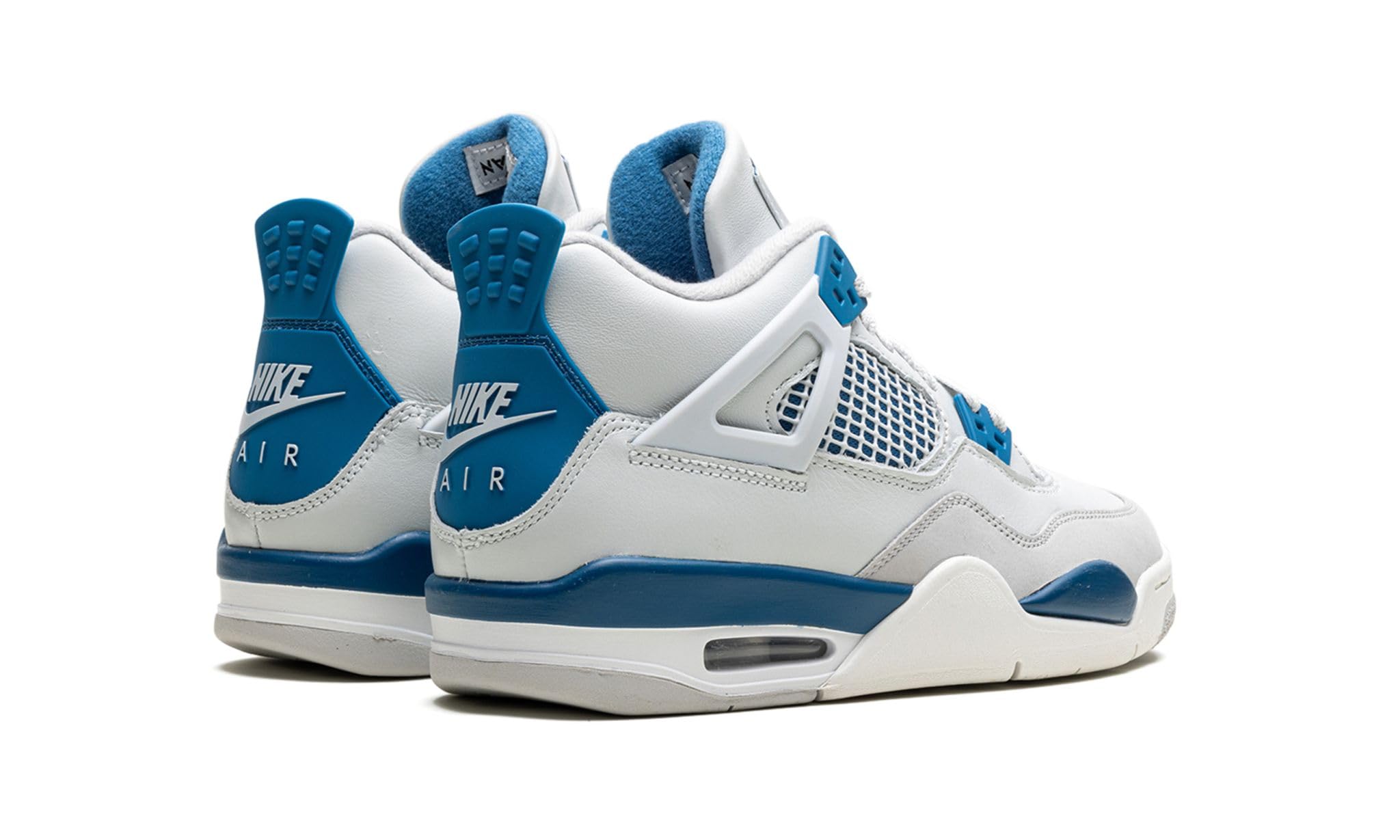 Jordan 4 “Military Blue” Grade School Size 4.5Y Off-White/Neutral Grey-Military Blue (HF4281-141)