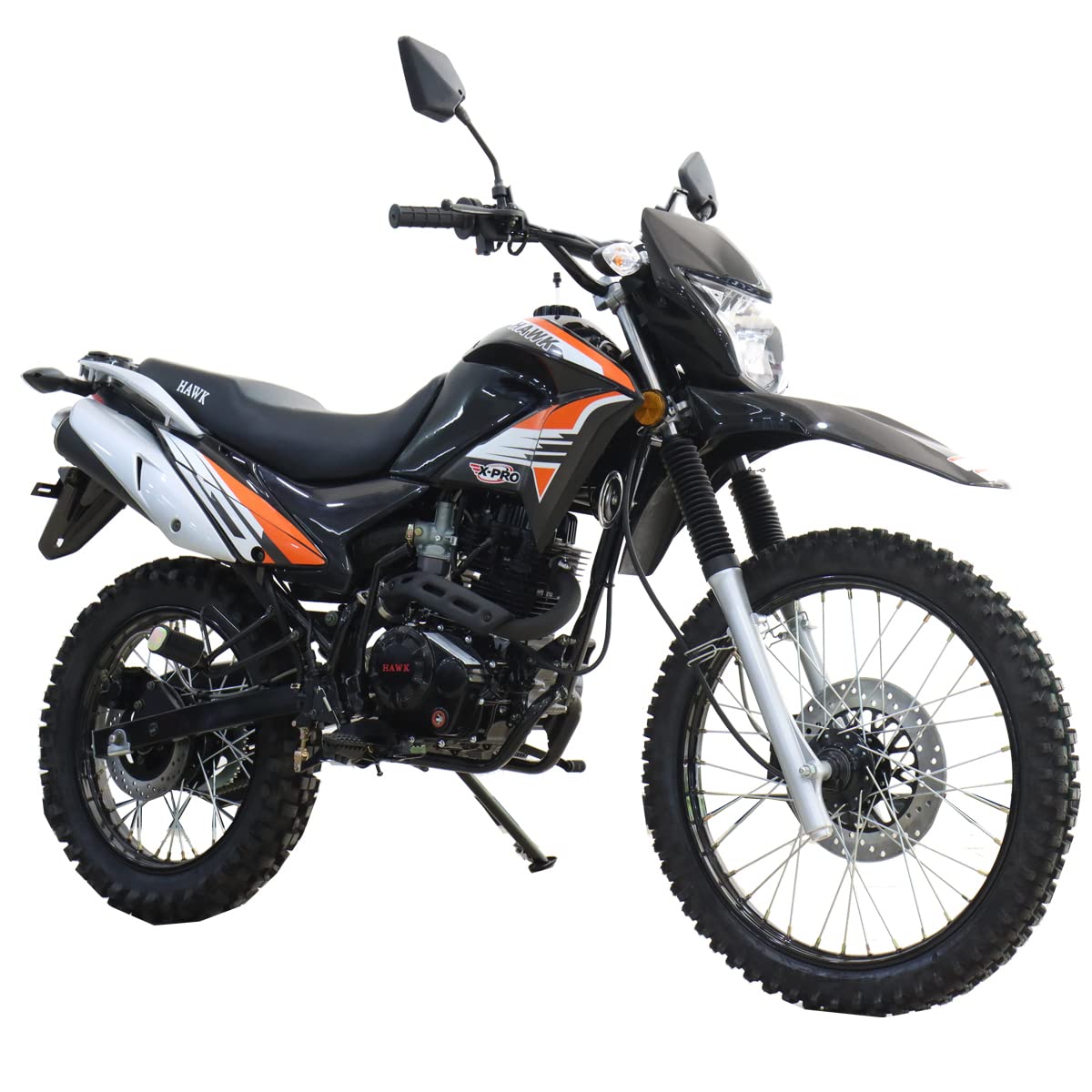 X-PRO Hawk 250 Dirt Bike Motorcycle Enduro Bike, water resistant (Black)