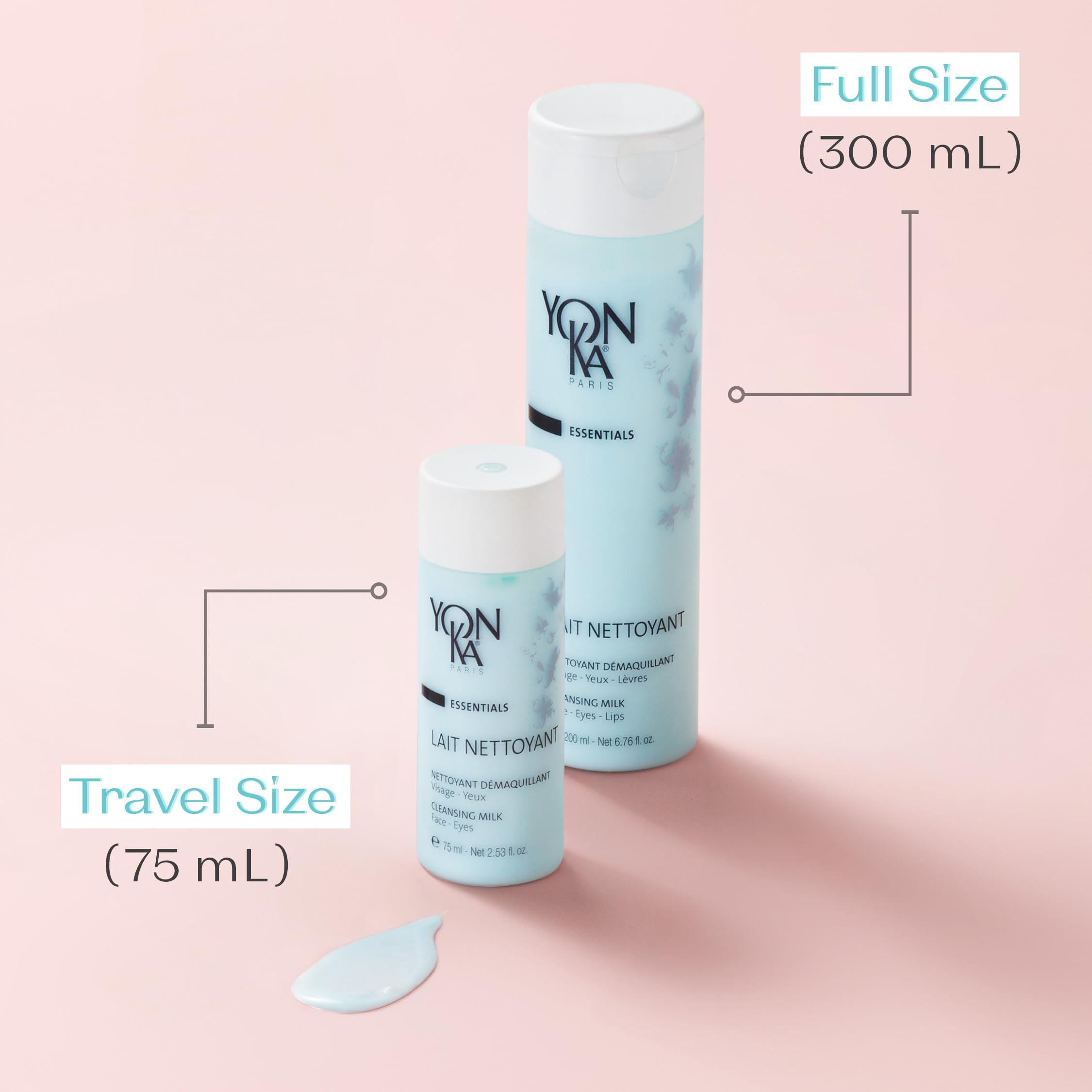 Yon-Ka Lait Nettoyant Facial Cleanser, Gentle Milk Cleanser & Makeup Remover, Daily Plant Based Wash, Moisturize and Balance Skins pH, All Skin Types, Paraben-Free