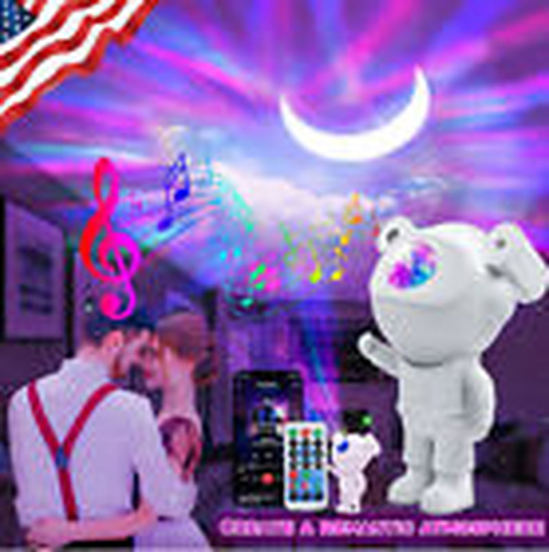 Astronaut Projector Galaxy Starry Sky Night Light Ocean Star LED Lamp Remote Y