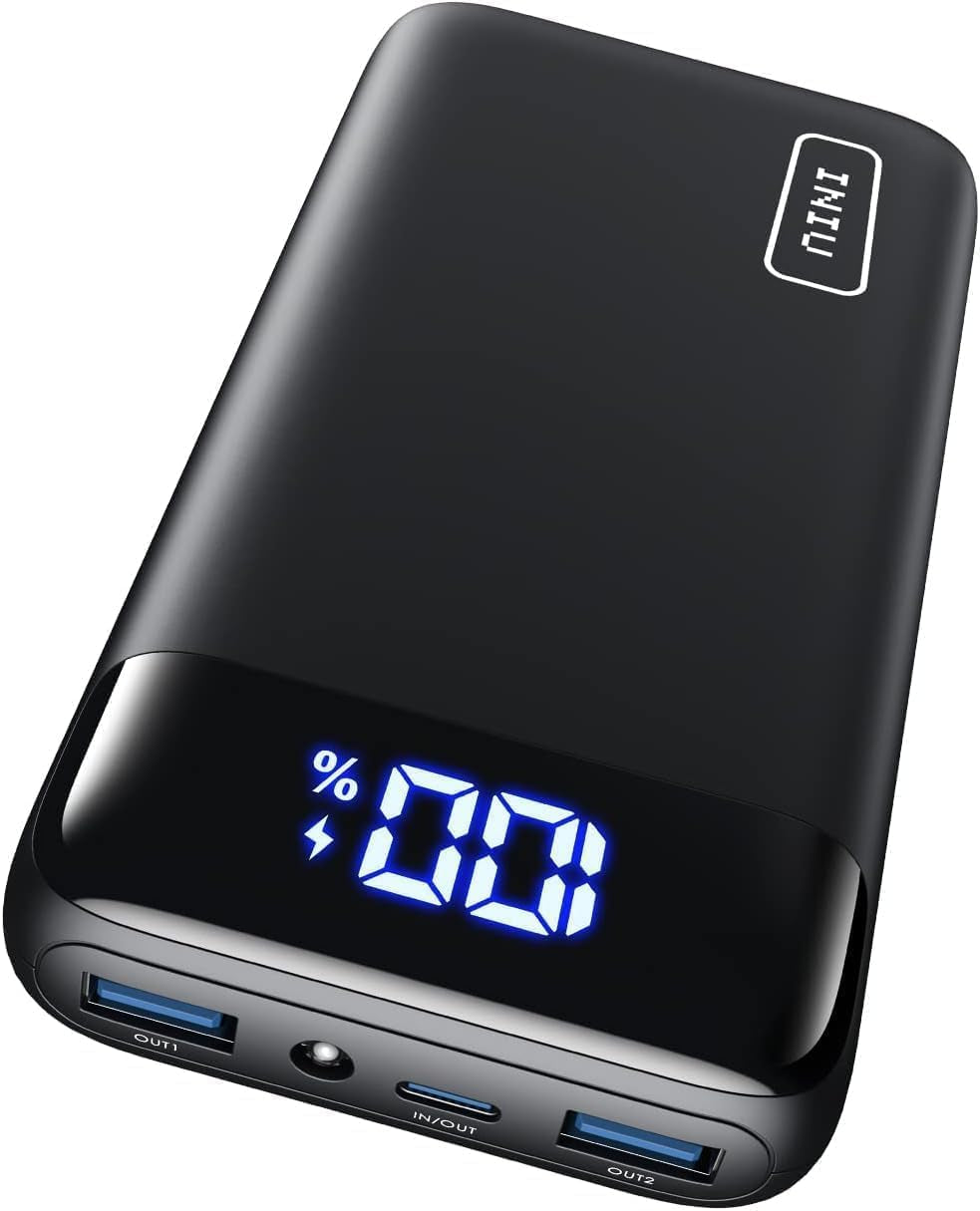 Portable Charger, 22.5W 20000Mah USB C in & Out Power Bank Fast Charging, PD 3.0+QC 4.0 LED Display Phone Battery Pack Compatible with Iphone 15 14 13 12 Pro Samsung S21 Google Ipad Tablet, Etc