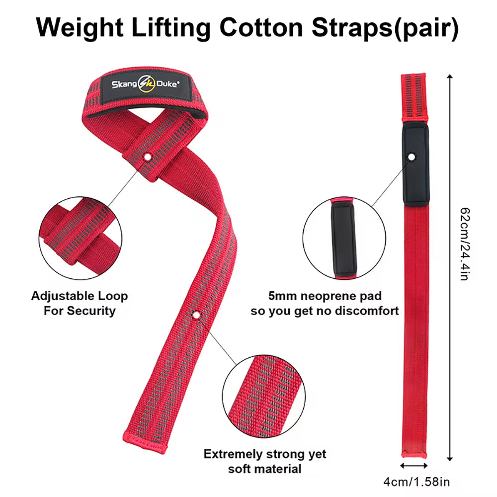 Weightlifting Gym Anti-Slip Sport Safety Wrist Straps Weight Lifting Wrist Support Crossfit Hand Grips Fitness Bodybuilding