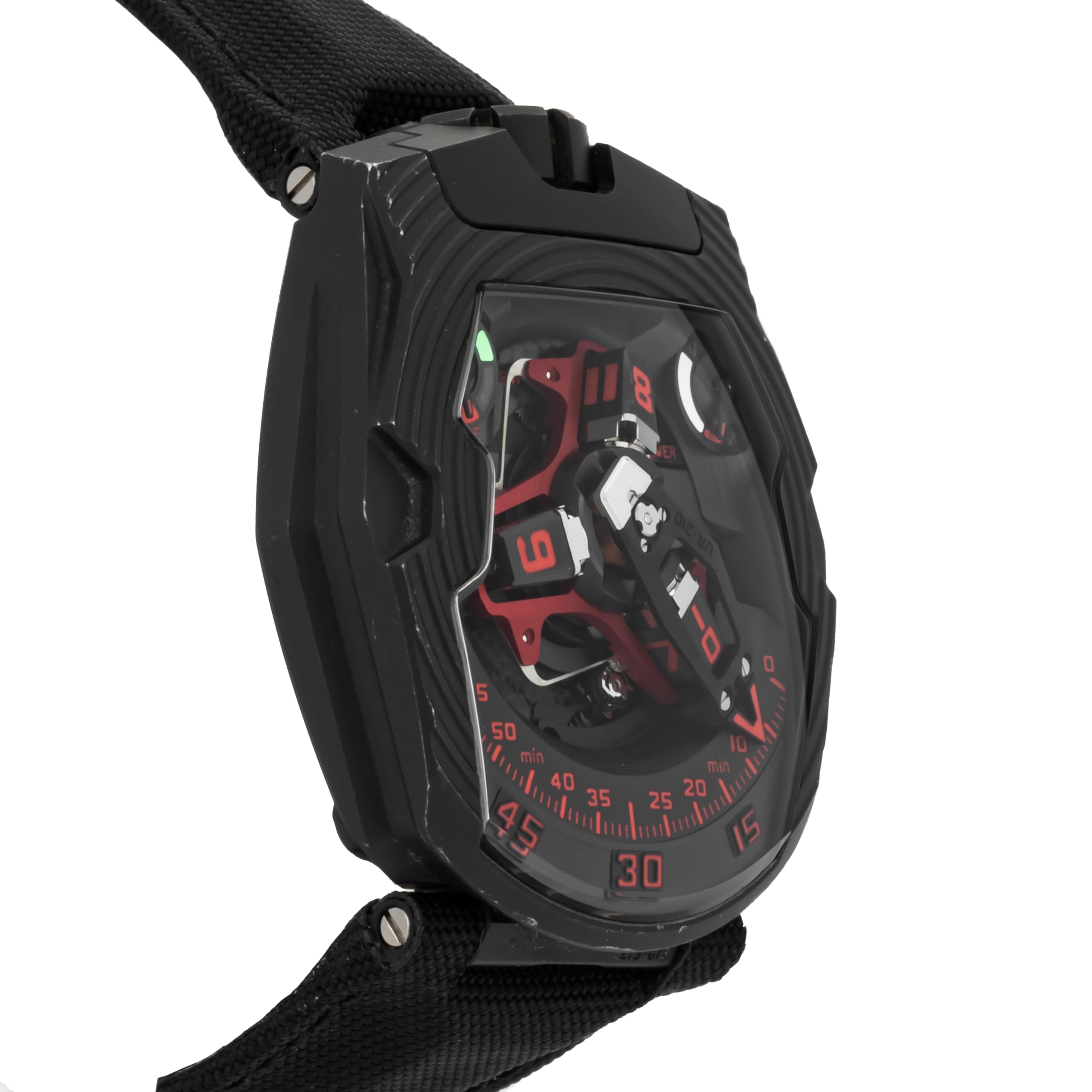 Urwerk UR-210 Automatic Black, Red Dial Watch UR-210 Royal Hawk (Pre-Owned)