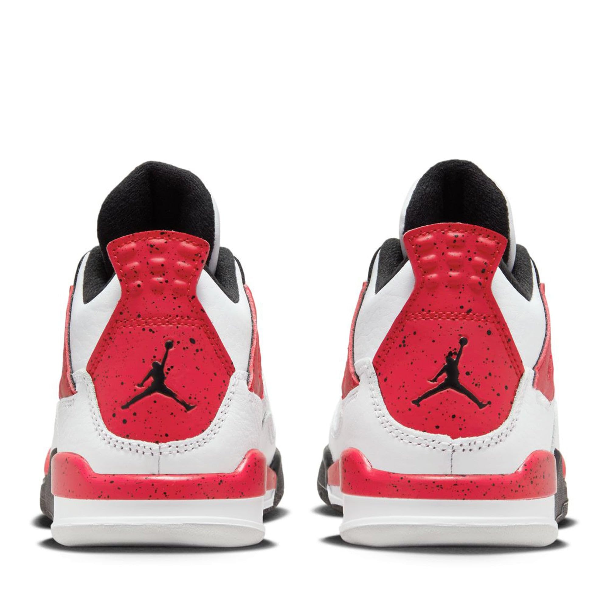 Nike Little Kid's Air Jordan 4 Retro Red Cement White/Fire Red-Black BQ7669 161 Preschool PS - Size 11c