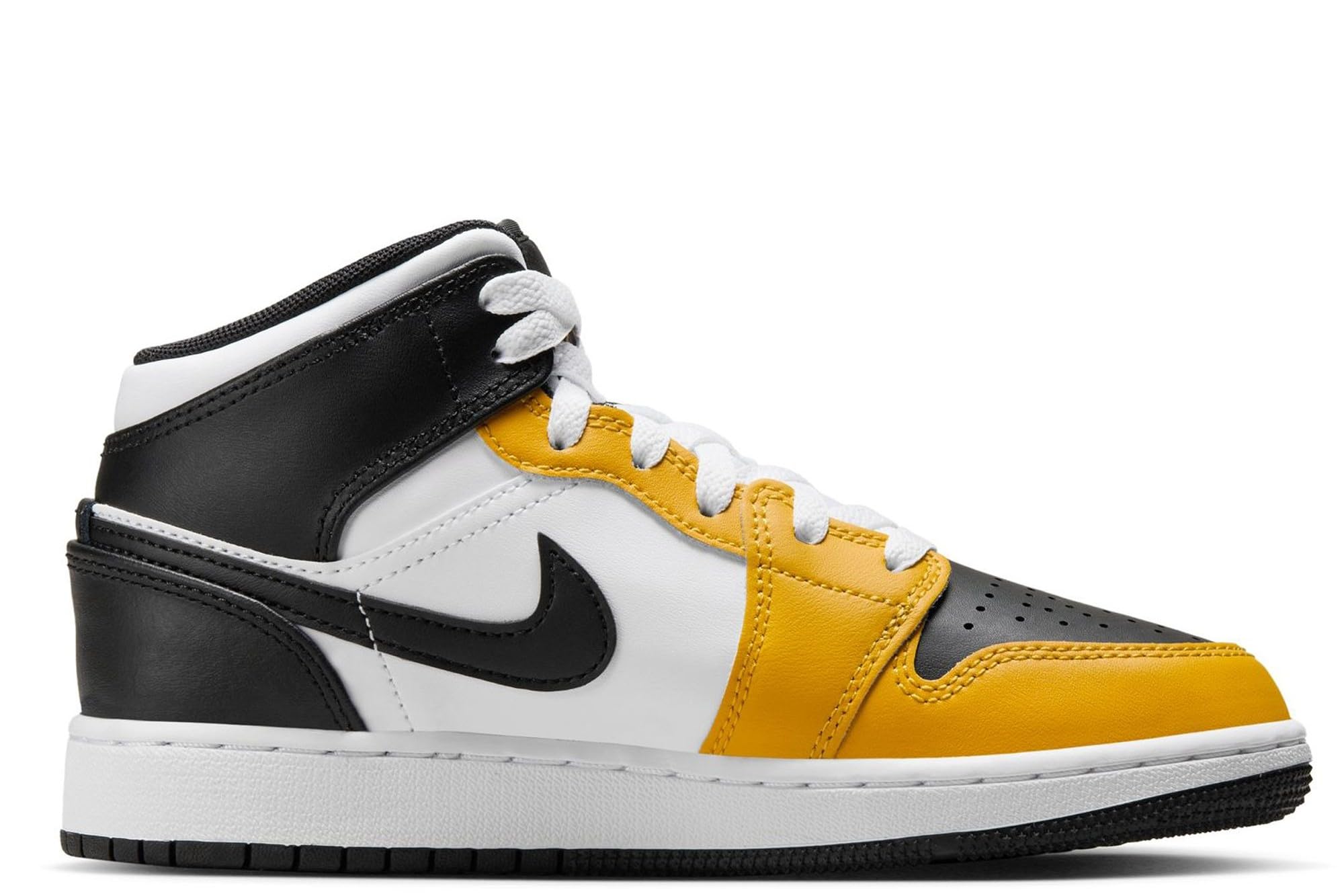 Jordan Big Kid's 1 Mid Yellow Ochre/Black-White (DQ8423 701) - 5