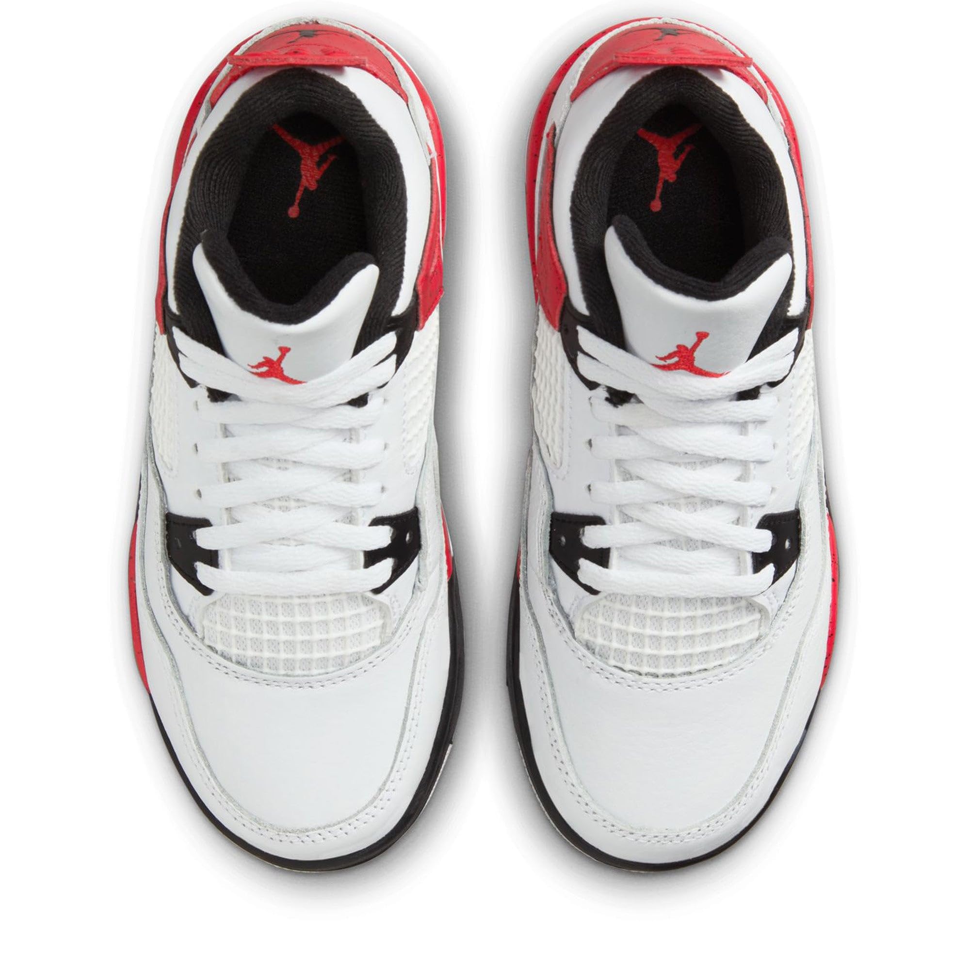 Nike Little Kid's Air Jordan 4 Retro Red Cement White/Fire Red-Black BQ7669 161 Preschool PS - Size 11c