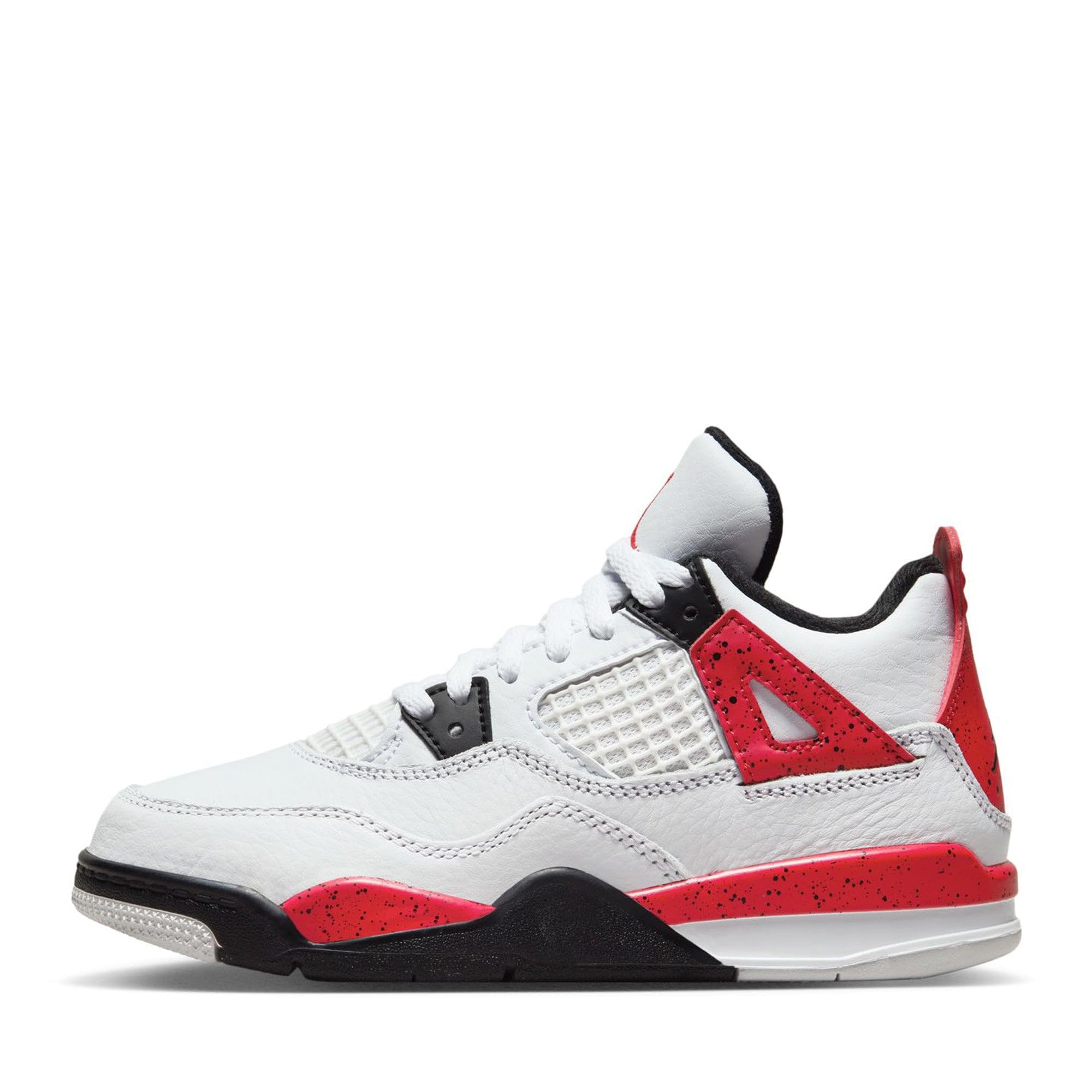 Nike Little Kid's Air Jordan 4 Retro Red Cement White/Fire Red-Black BQ7669 161 Preschool PS - Size 11c