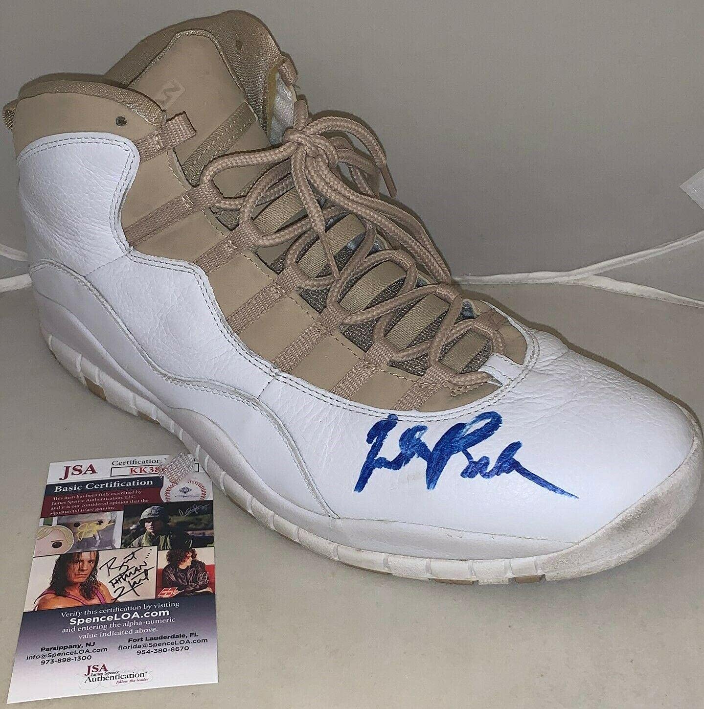 Jabari Parker Milwaukee Bucks signed Game Used Air Jordan Shoe autographed JSA - Autographed NBA Sneakers