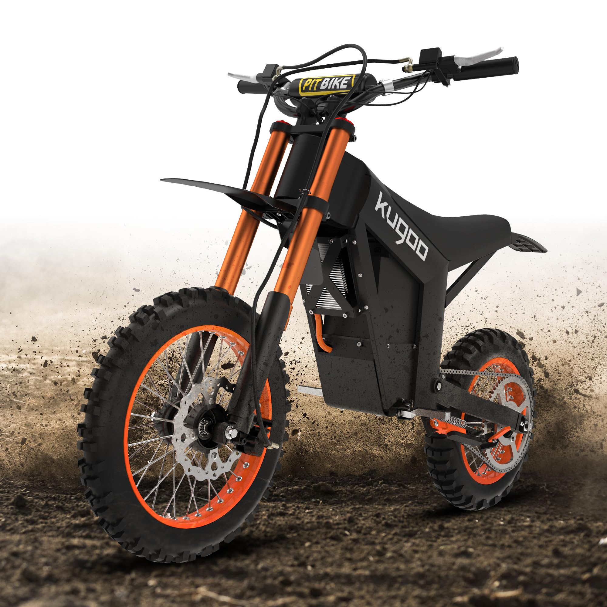 Electric-Dirt-Bike for Teens-Adults, 2000W-21AH-37MPH Electric-Motorcycle, Mountain Bike with 14" 12" Off-Road Fat Tire for Age 13+