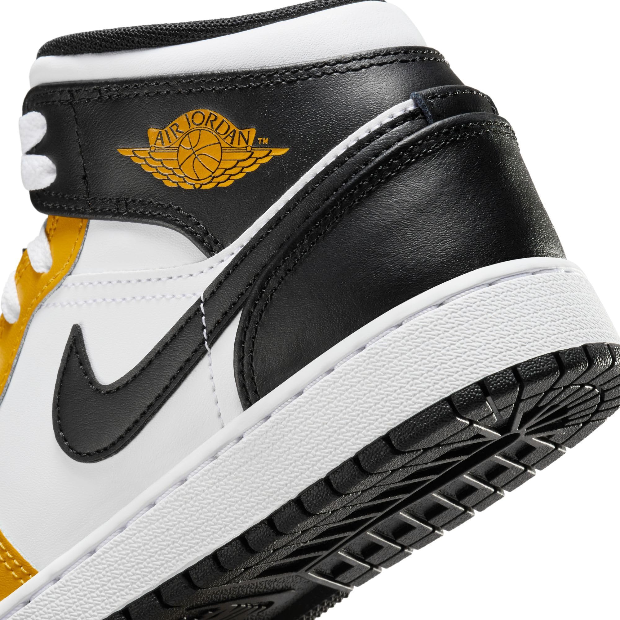 Jordan Big Kid's 1 Mid Yellow Ochre/Black-White (DQ8423 701) - 5