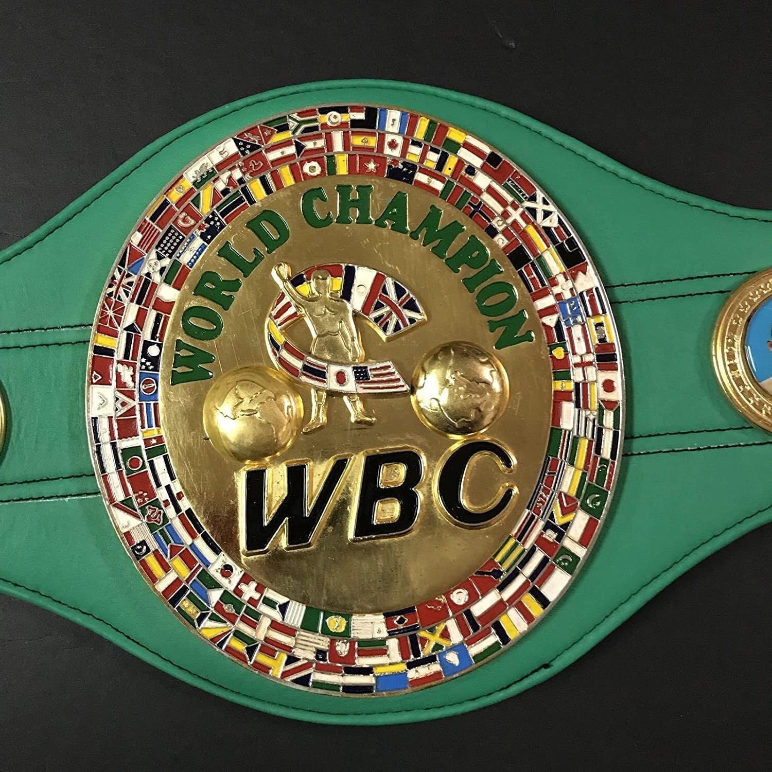 Autographed/Signed Floyd Mayweather Jr. WBC Boxing Replica Championship Belt Beckett BAS COA