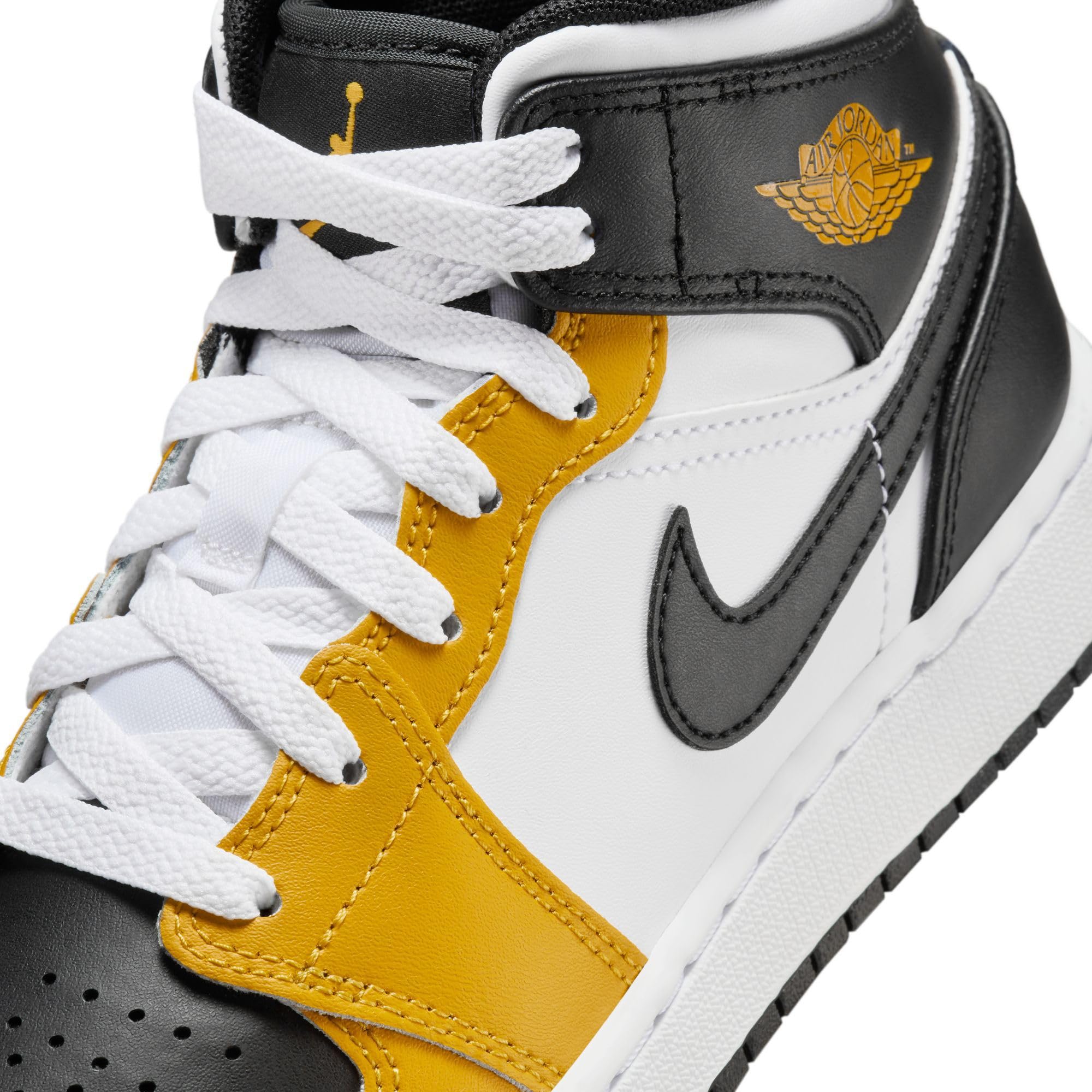 Jordan Big Kid's 1 Mid Yellow Ochre/Black-White (DQ8423 701) - 5